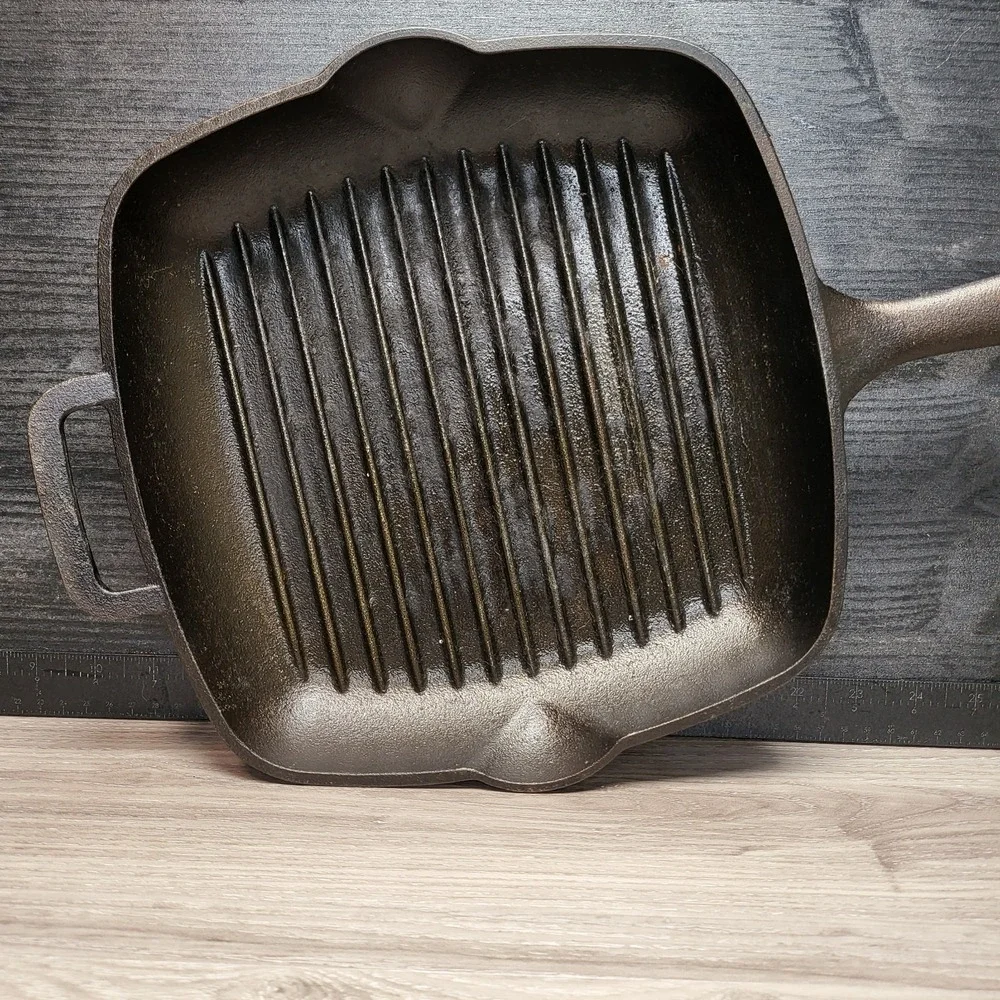Mainstays Cast Iron Griddle Skillet Frying Camping Cookware #8
